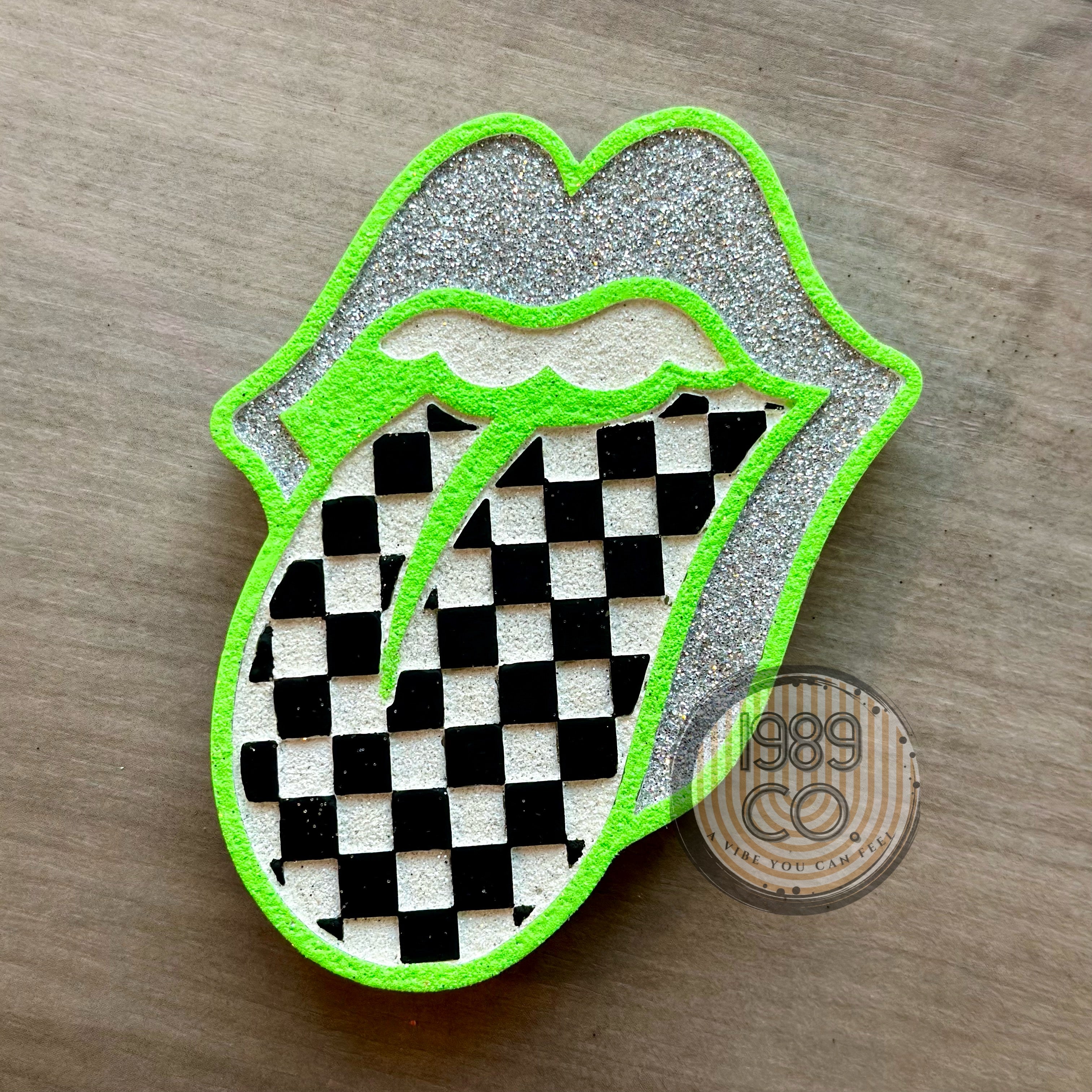 Checkered Tongue Car Freshie