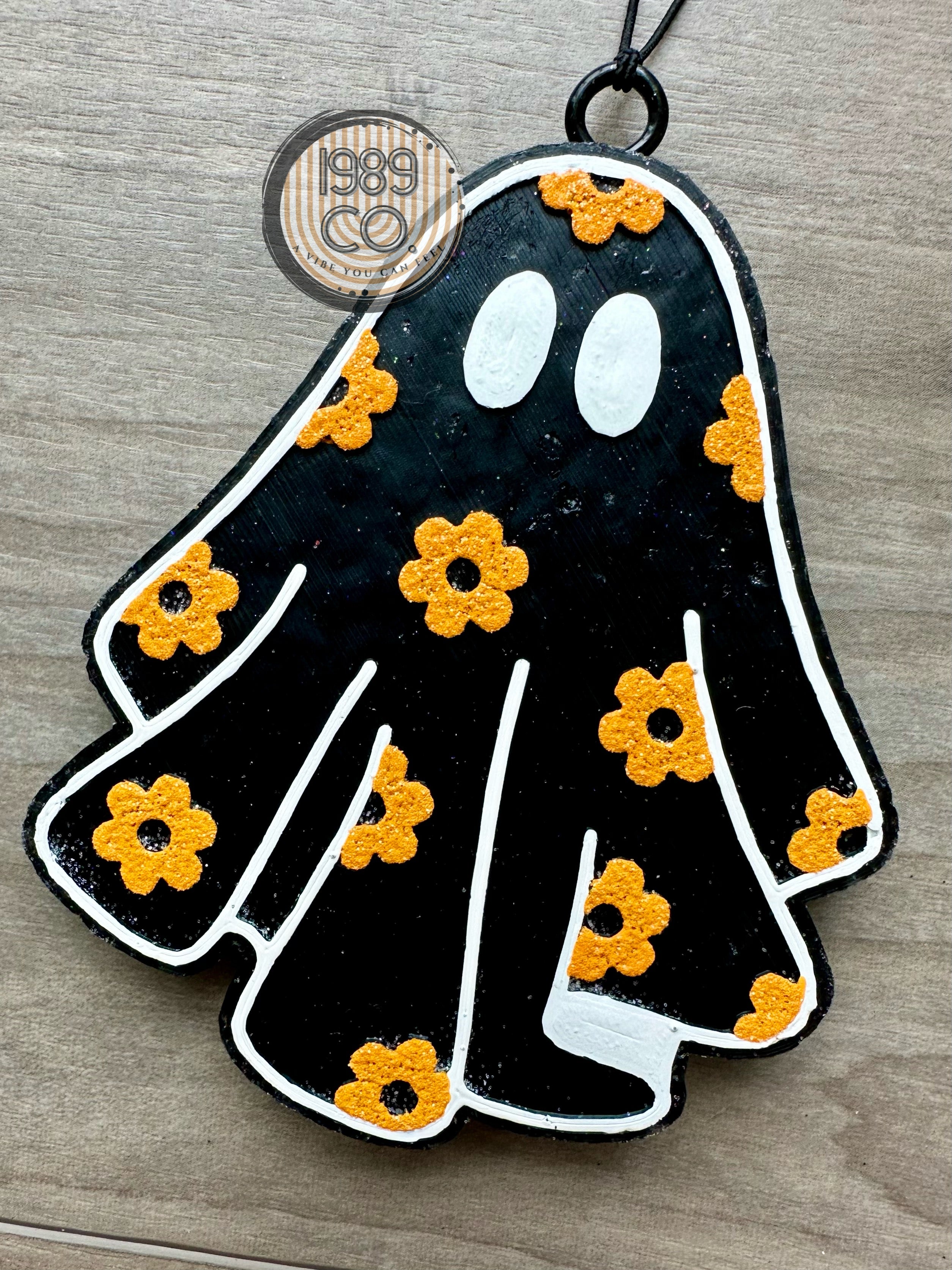 Floral Ghost Car Freshie