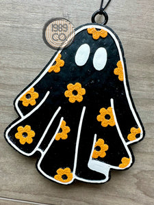 Floral Ghost Car Freshie